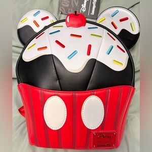 Loungefly Disney Mickey Cupcake Backpack new with tags